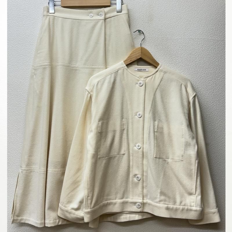 古着 HOUSE OF LOTUS ハウス オブ ロータス ウール ノーカラージャケット フレアスカート レディース M ISItems【USED】【古着】【中古】50120940