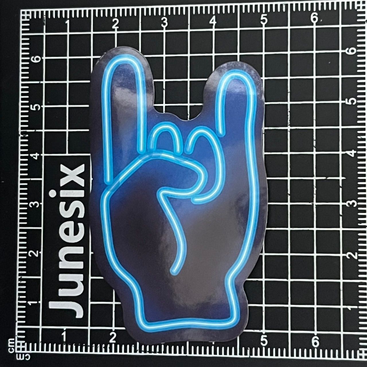 B509 サイバーネオンライト防水ステッカー ZEROGRAVITY - メルカリ