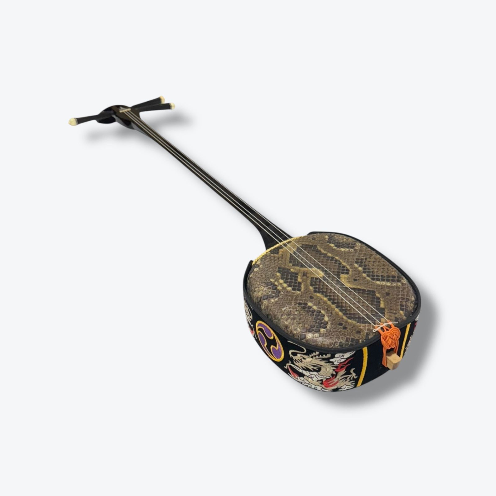沖縄 三線 蛇皮 真壁型 ハードケース付 - メルカリ