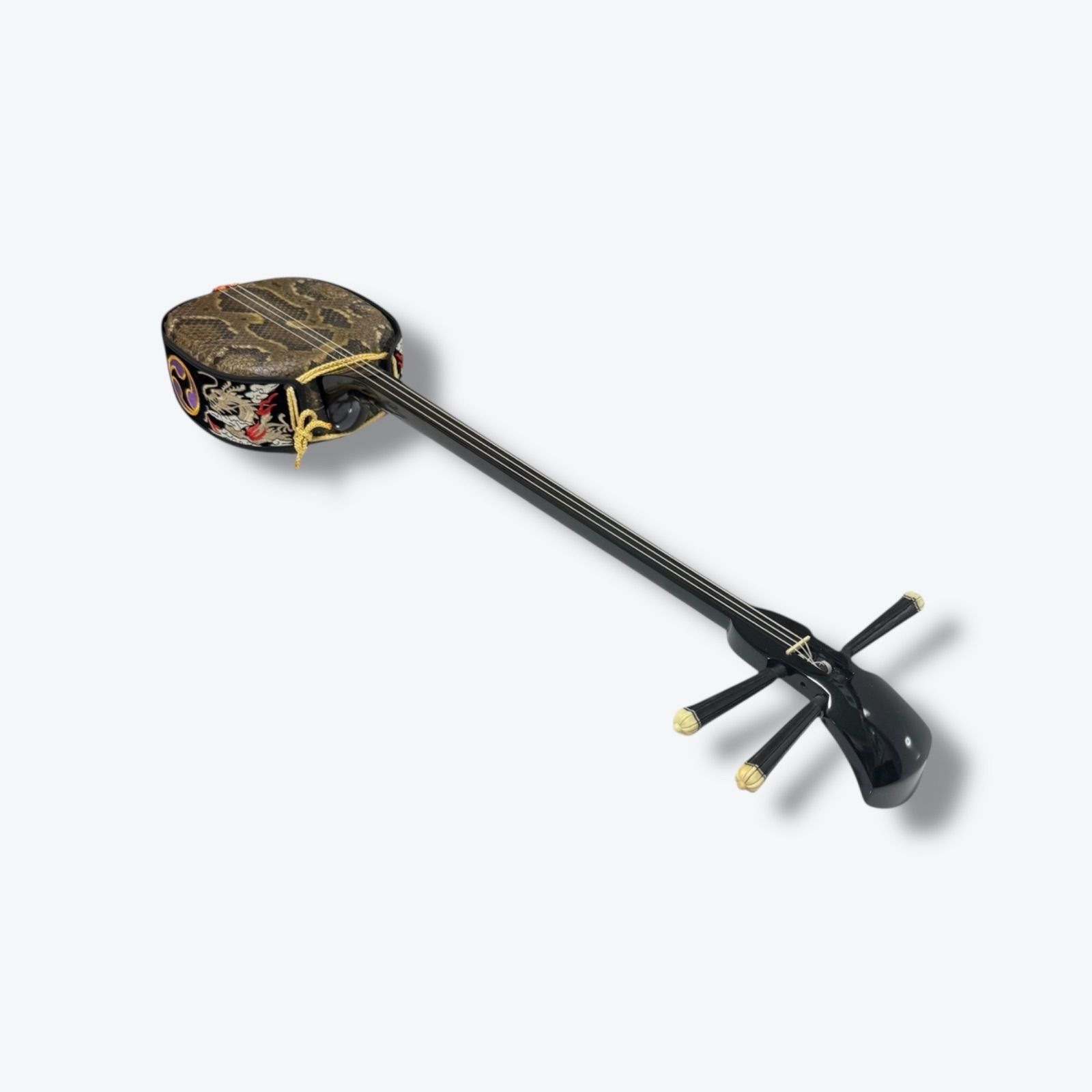 沖縄 三線 蛇皮 真壁型 ハードケース付 - メルカリ