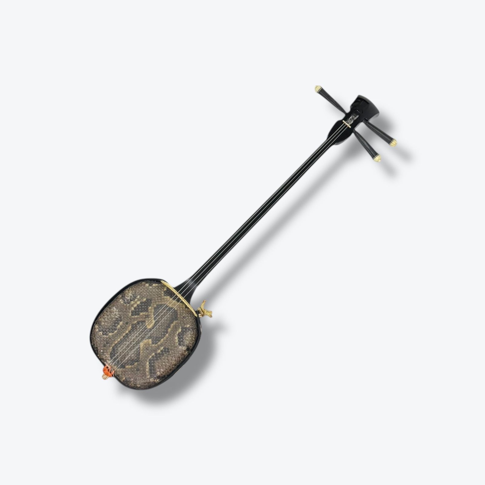 沖縄 三線 蛇皮 真壁型 ハードケース付 - メルカリ