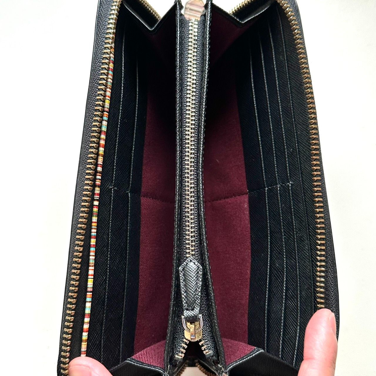ポールスミス Paul Smith 長財布 ジップストローグレイン2 ブラック