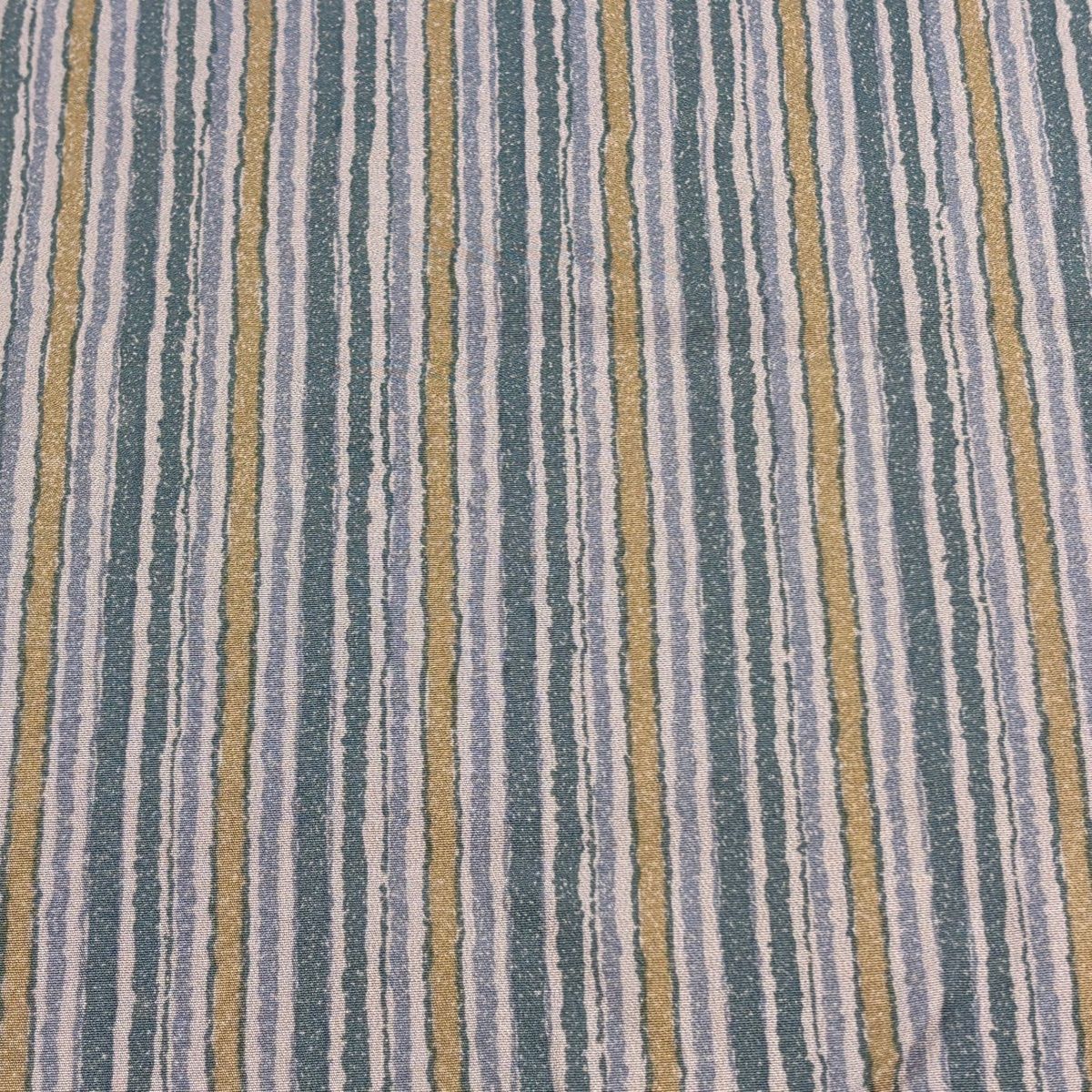 反物 秀品 小紋 縦縞 幾何学模様 灰紫 正絹