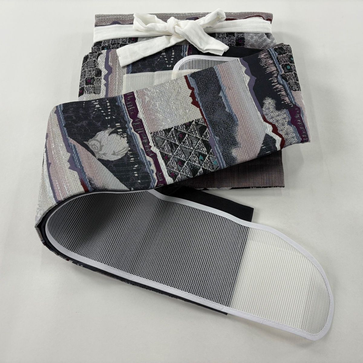 幾何学模様 灰紫