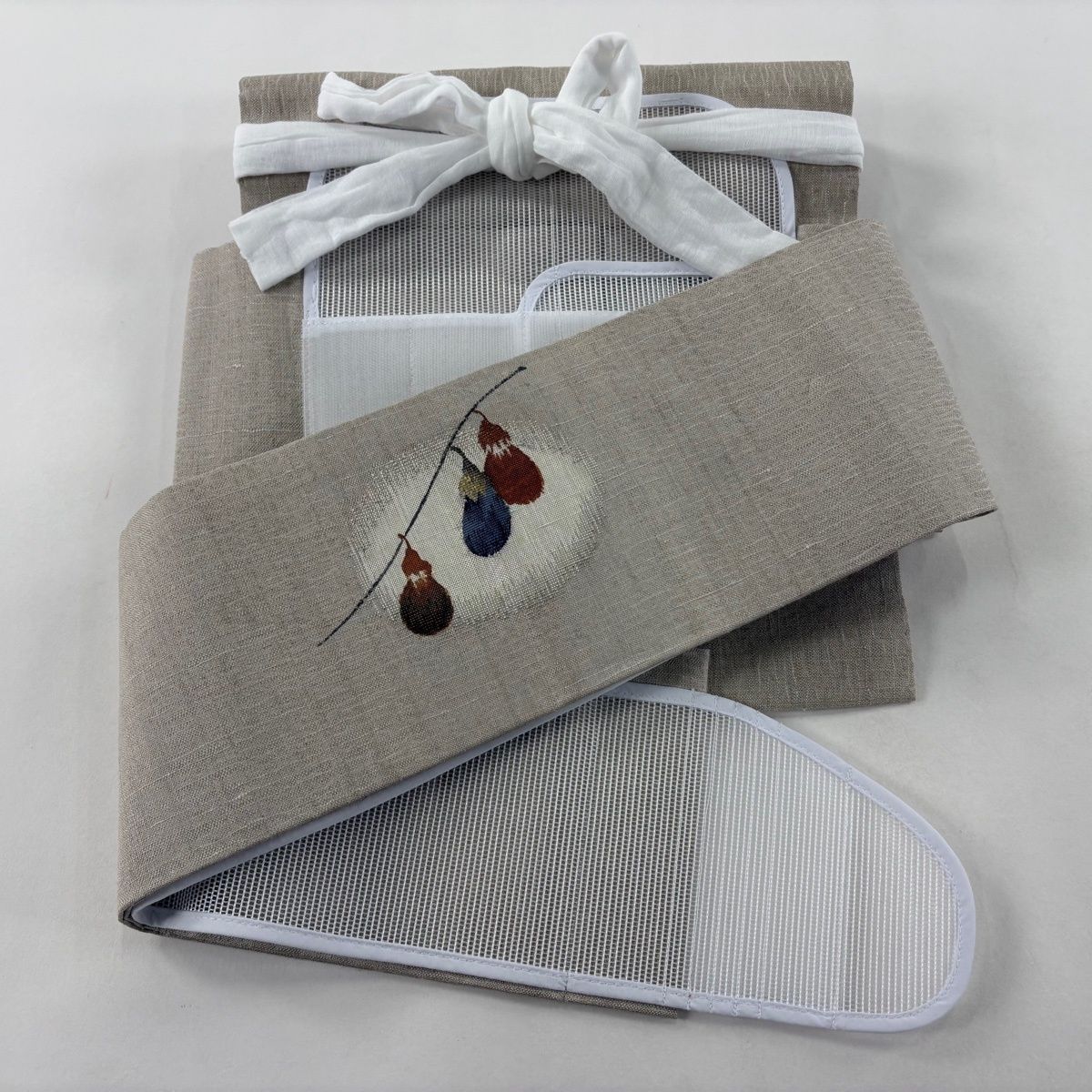  付け帯 秀品 作り帯 生り物 灰茶 正絹 付け帯 作り帯 帯