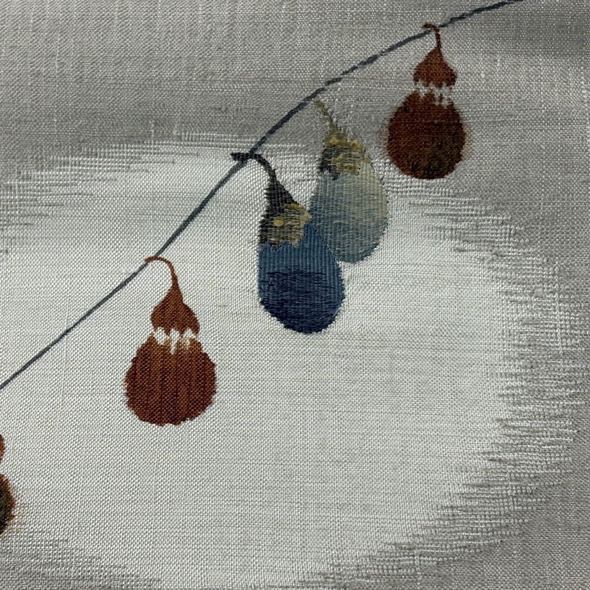 付け帯 秀品 作り帯 生り物 灰茶 正絹