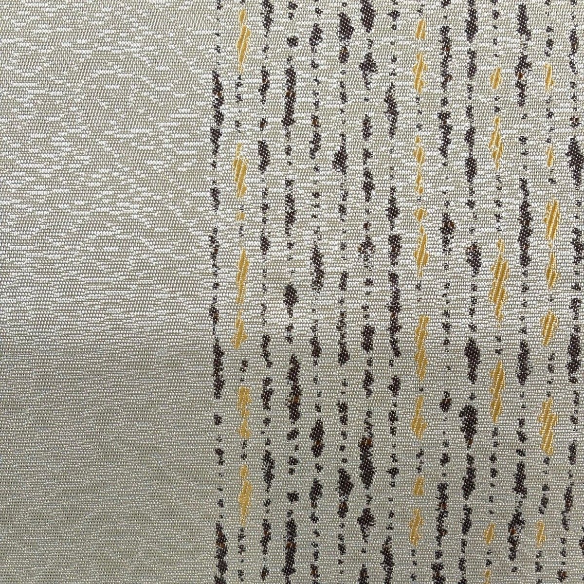 美品】 名古屋帯 秀品 縞 幾何学 灰茶 正絹 【中古】 - メルカリ
