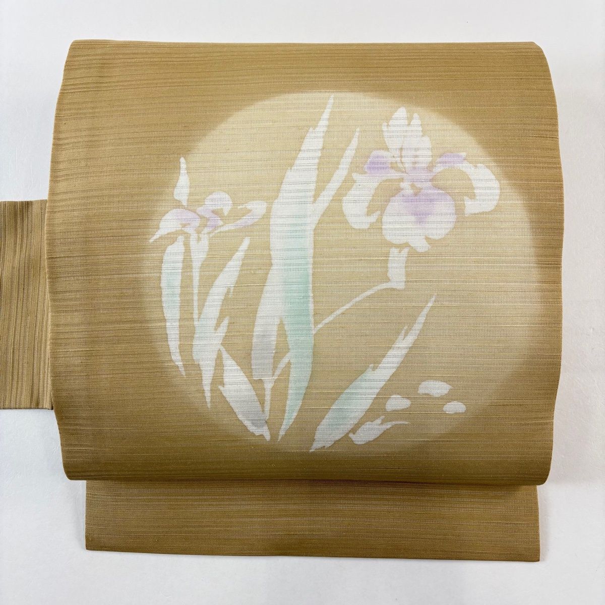 販売買取 夏帯 正絹絽名古屋帯 花菖蒲