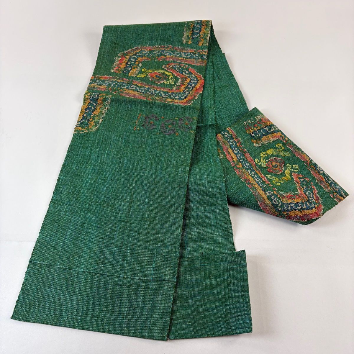 緑色 名古屋帯　絹 ki7382AB-1_grande.jpg?v=1749876962