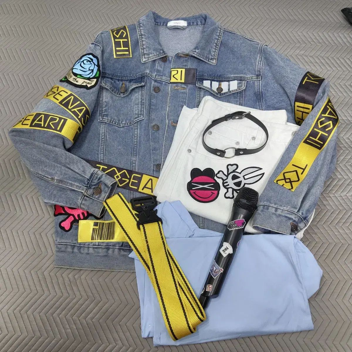 XL 105 ガールズバンドクライ 狗巻 棘 ノースリーブ トゥー あんさんぶるスターズ あんスタ 衣装 セット コスプレ