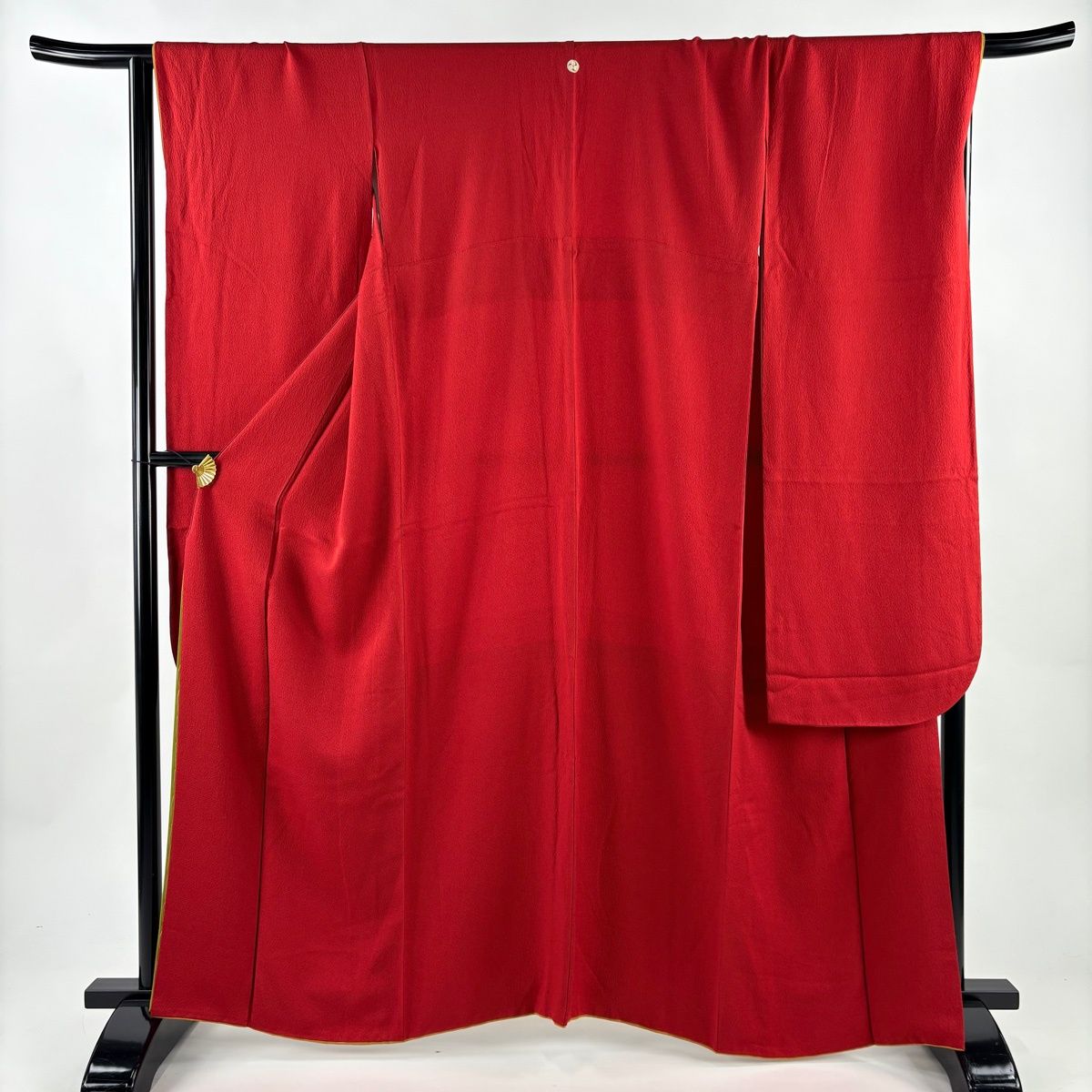 振袖 身丈162.5 cm 裄丈67.5 L 袷 赤 正絹 秀品 一つ紋