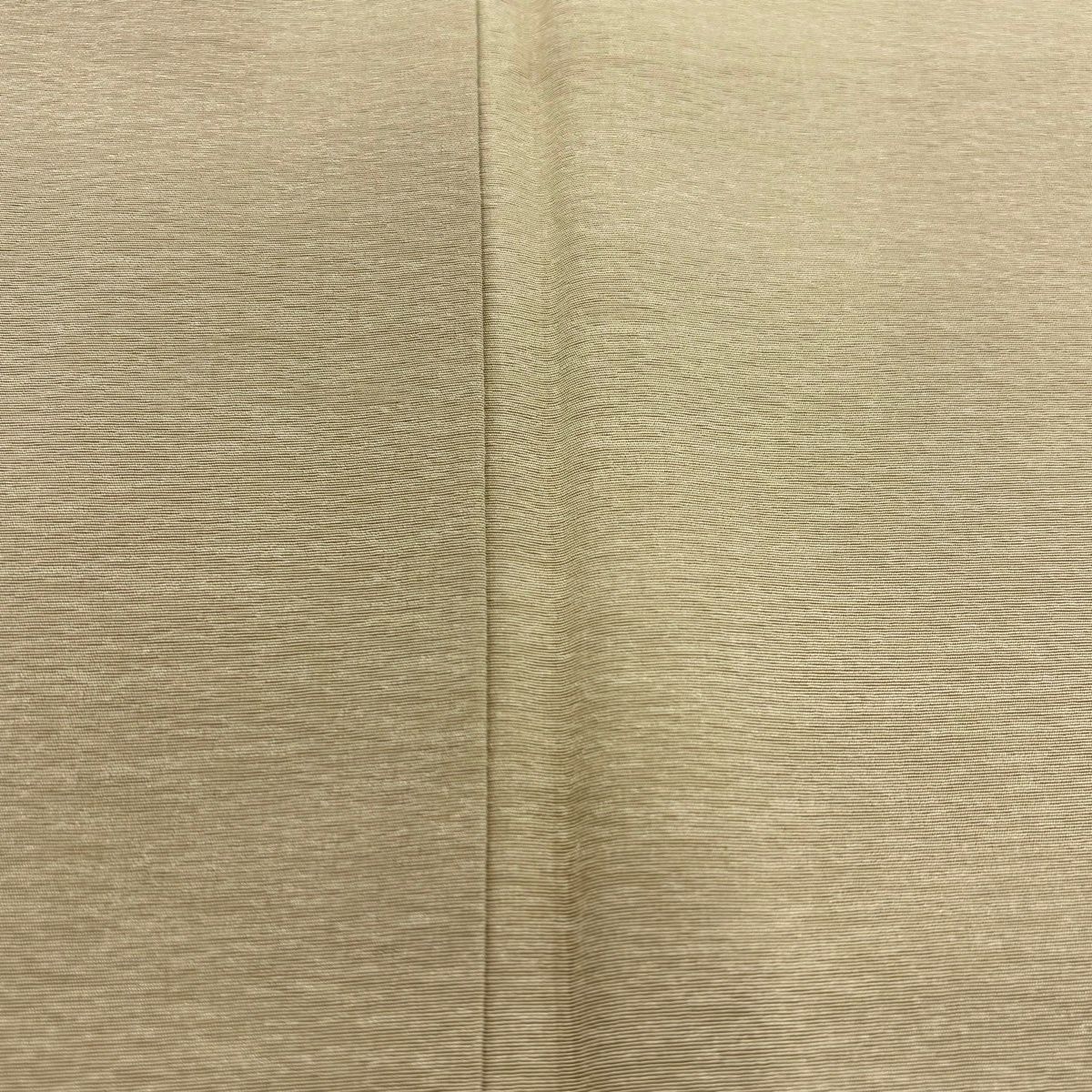  色無地 身丈155 cm 裄丈63 5 S 袷 百貫達雄 落款 ベージュ 正絹 秀品 色無地 着物