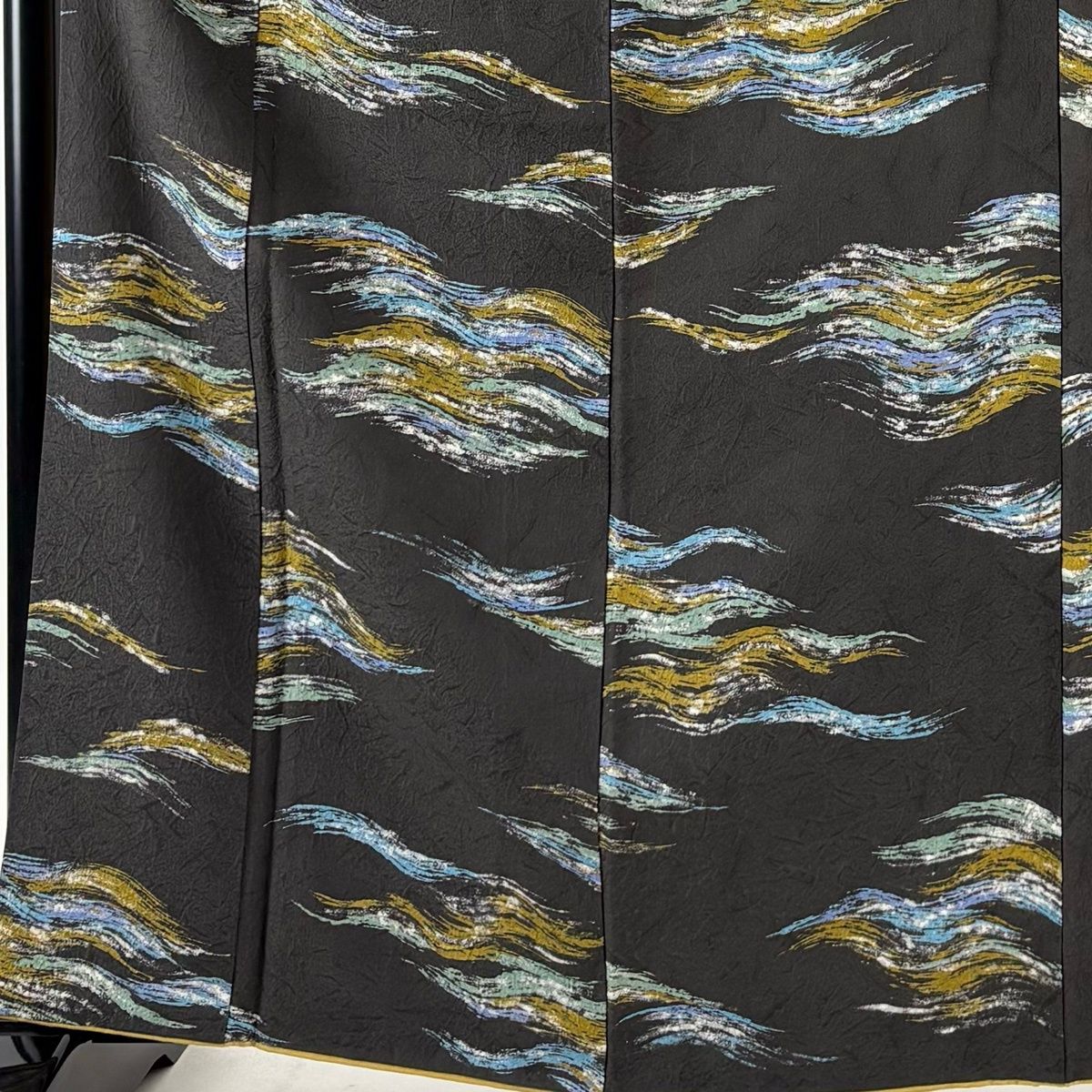 小紋 身丈163.5 cm 裄丈64 M 袷 幾何学 灰色 正絹 秀品