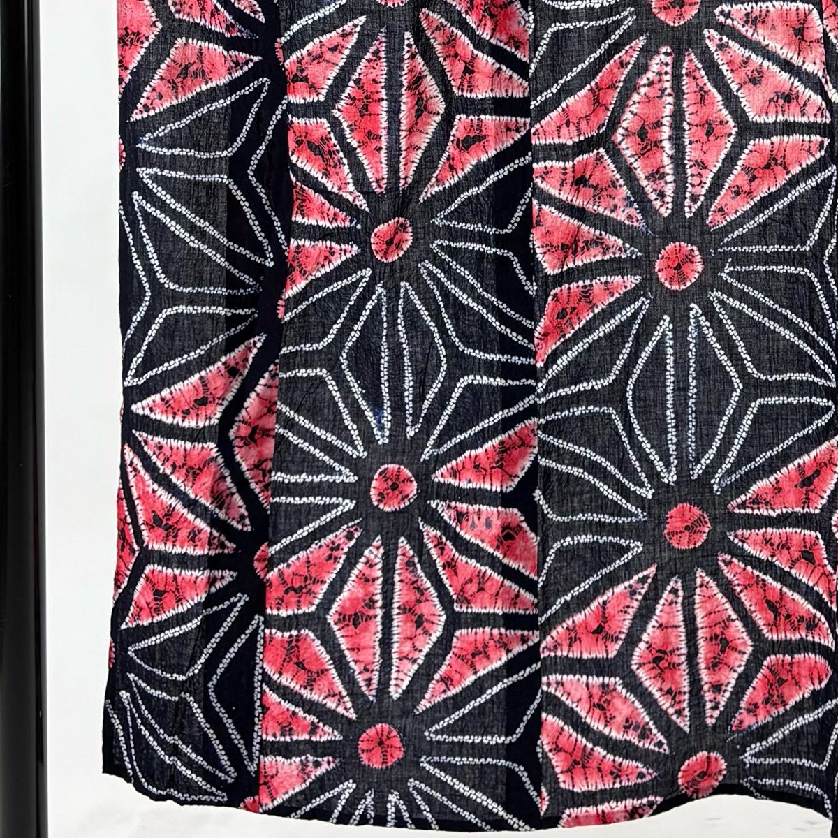 浴衣 身丈143.5 cm 裄丈63 S 絞り浴衣 花 濃紺 綿