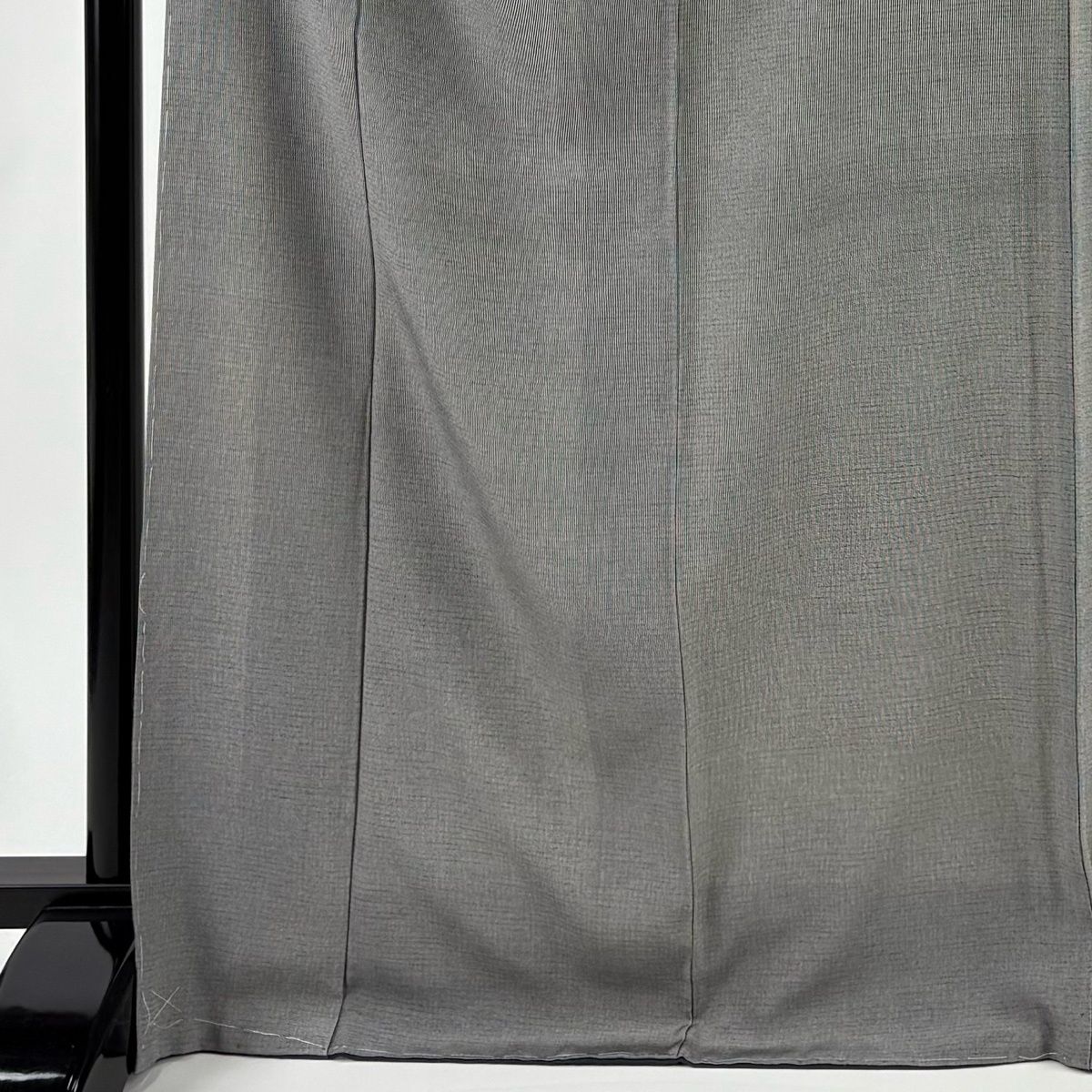 江戸小紋 身丈172 cm 裄丈68.5 L 袷 落款 証紙 万筋 黒灰 正絹 名品