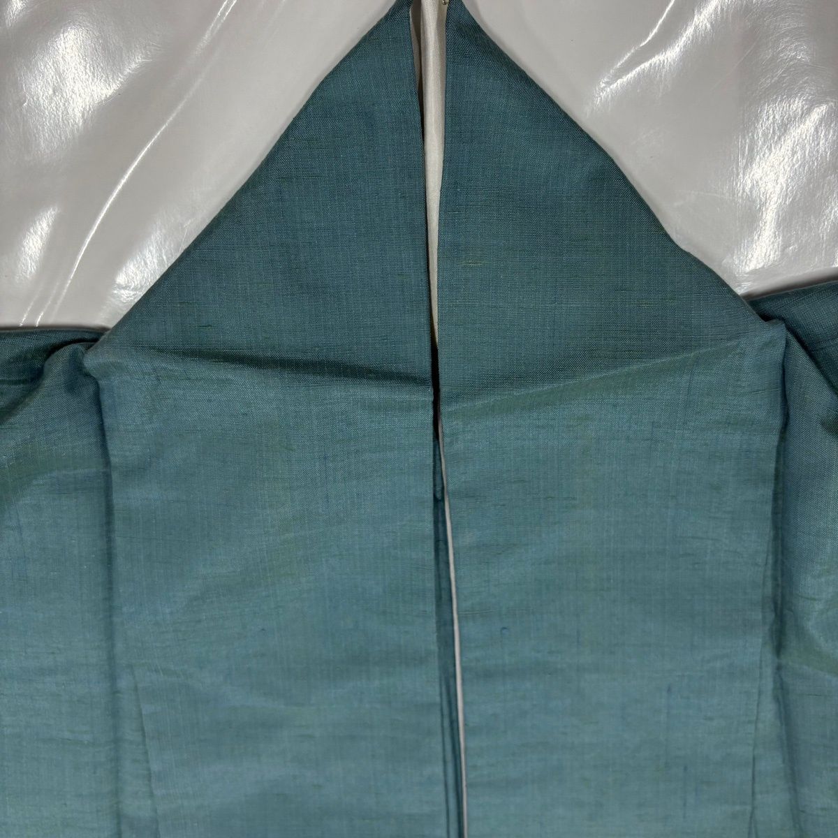 付下げ 身丈164cm 裄丈63.5cm S 単衣 紬地 能州紬地 落款 幾何学模様