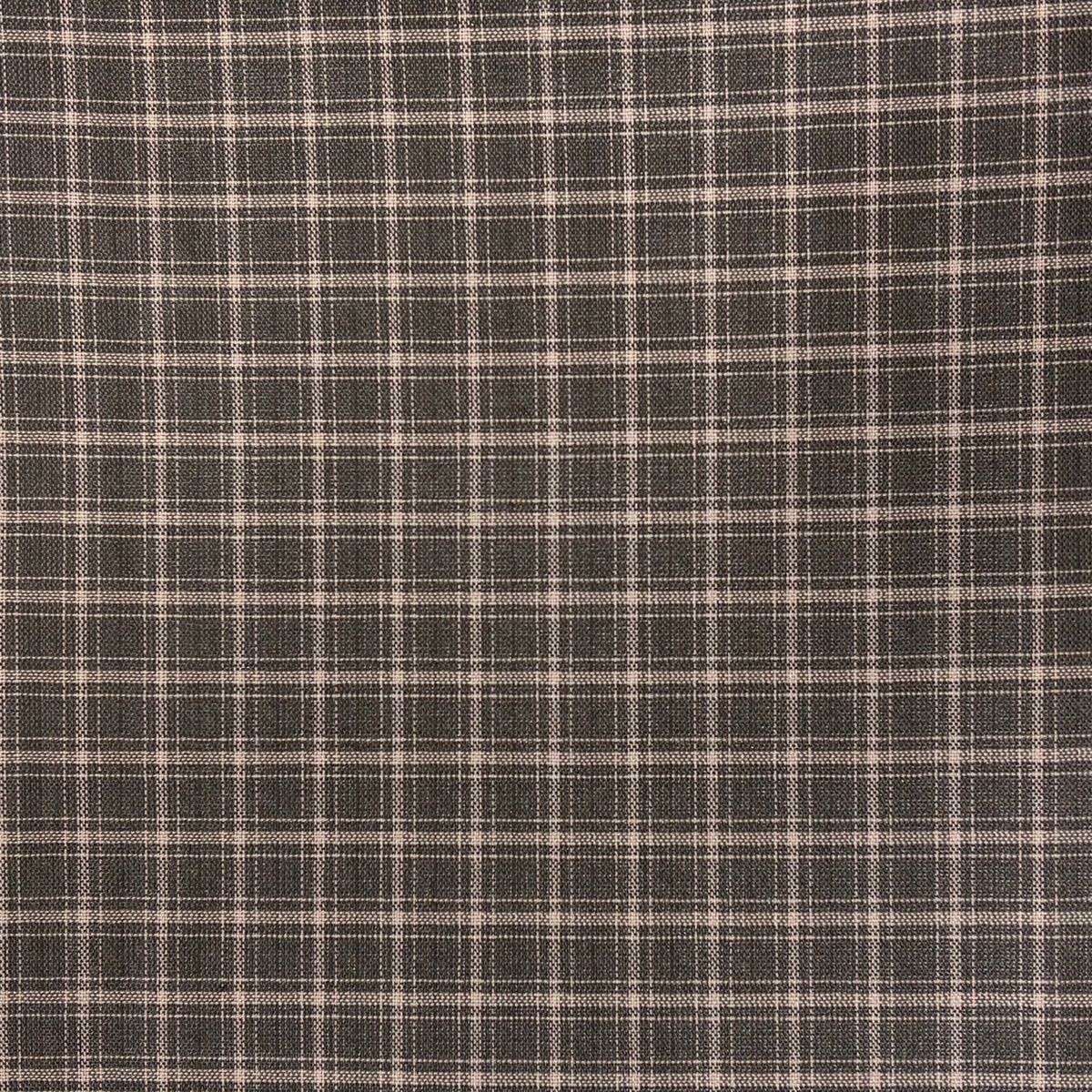  紬 身丈167.5 cm 裄丈66.5 M 薄物 夏紬地 格子 焦茶色 正絹 名品 紬 着物