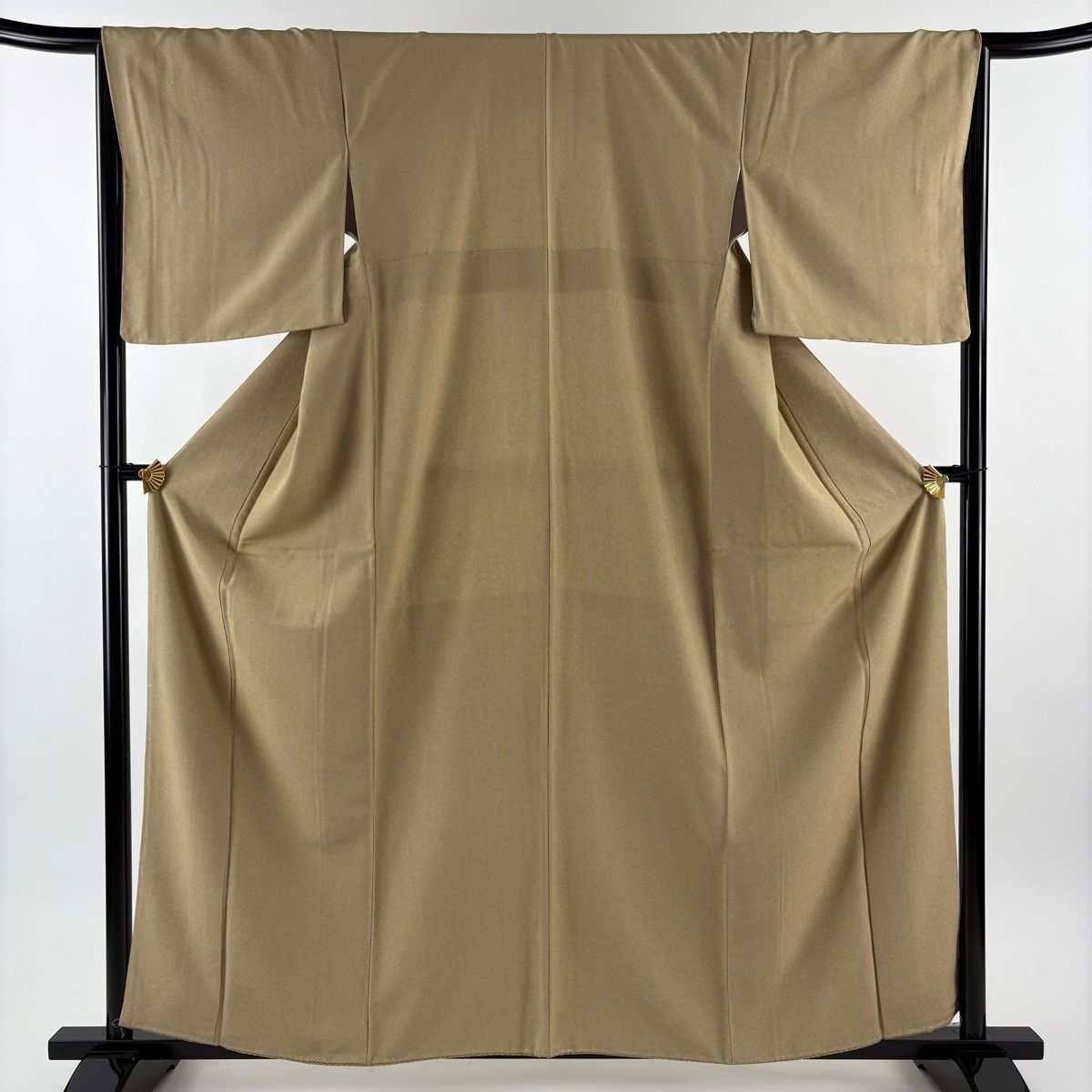 江戸小紋 身丈160 cm 裄丈65 5 M 袷 行儀 薄茶色 正絹