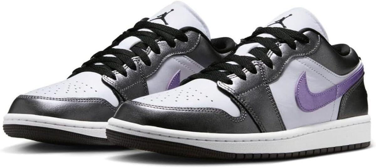ナイキ エア ジョーダン 1 ロー SE W AIR JORDAN LOW ホワイト ダークシルバー パープル HJ 5910-105 24.5 cm