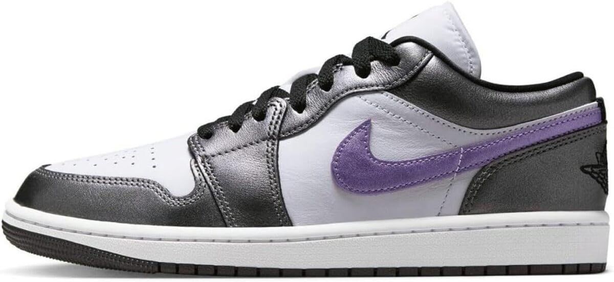 ナイキ エア ジョーダン 1 ロー SE W AIR JORDAN LOW ホワイト ダークシルバー パープル HJ 5910-105 24.5 cm