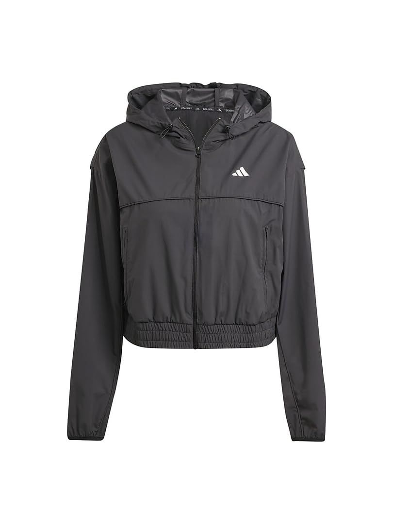 アディダス WIND. RDY ハイパーグラム ウインドブレーカー IJI 53 レディース ブラック ホワイト IL 6977 J L