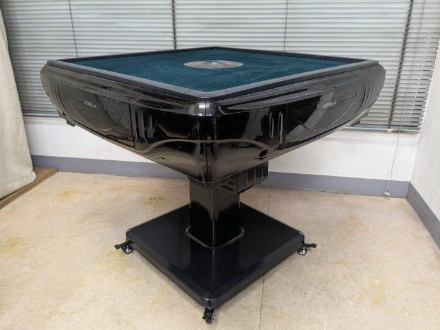 ●○● 発送可 全自動麻雀卓 ブラック折り畳み式