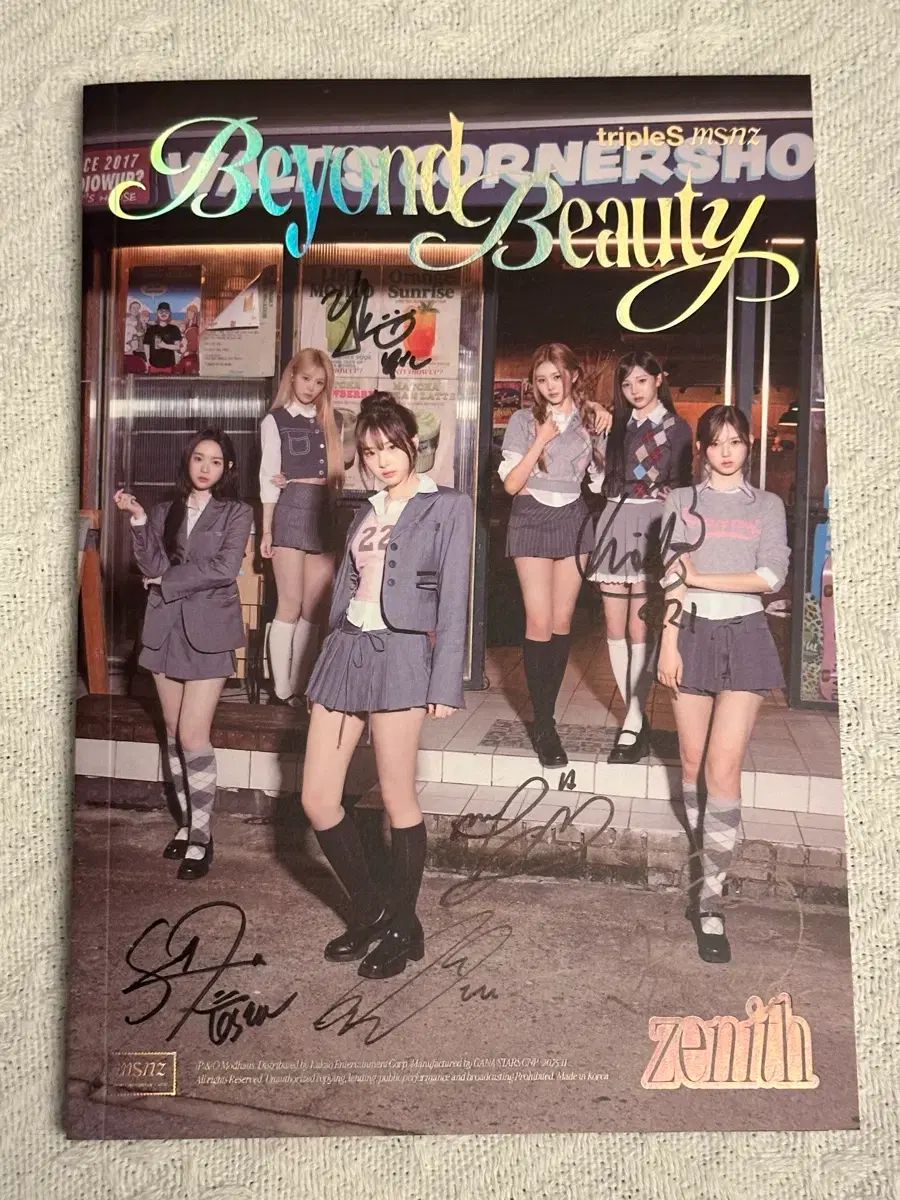 トリプルS msnz ゼニス サイン入り アルバム