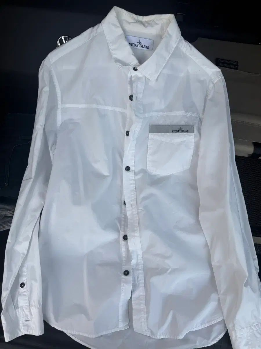 STONE ISLAND ストーンアイランド 白 シャツ 最新 ストーンアイランド