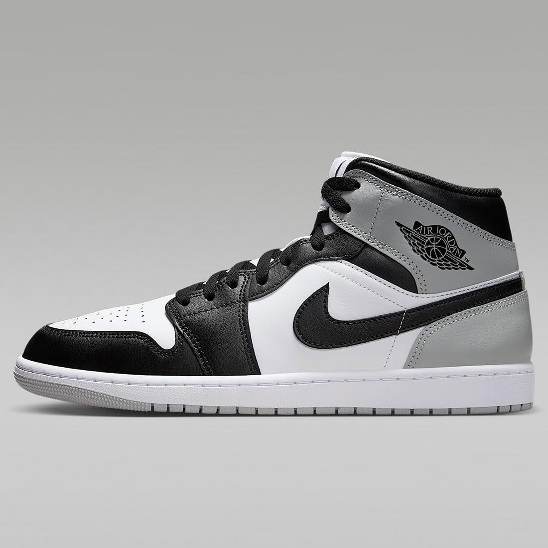 ナイキ エア ジョーダン 1 ミッド AIR JORDAN MID ホワイト ライトスモークグレー ブラック DQ 8426-101 25.5 cm