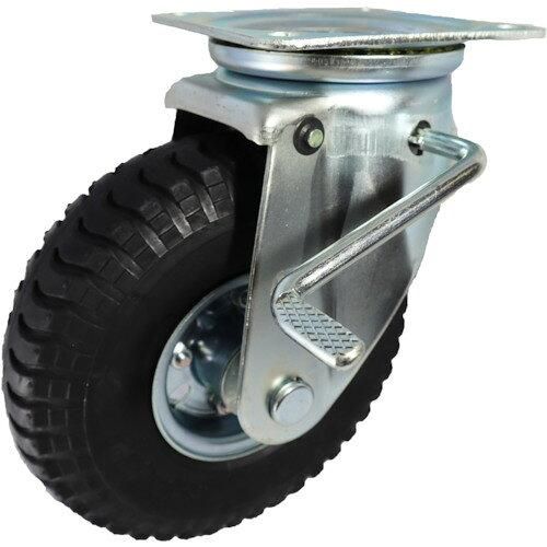 ヨドノ ノーパンクタイヤ自在車ストッパー付 ALJB 8 X 3 8026