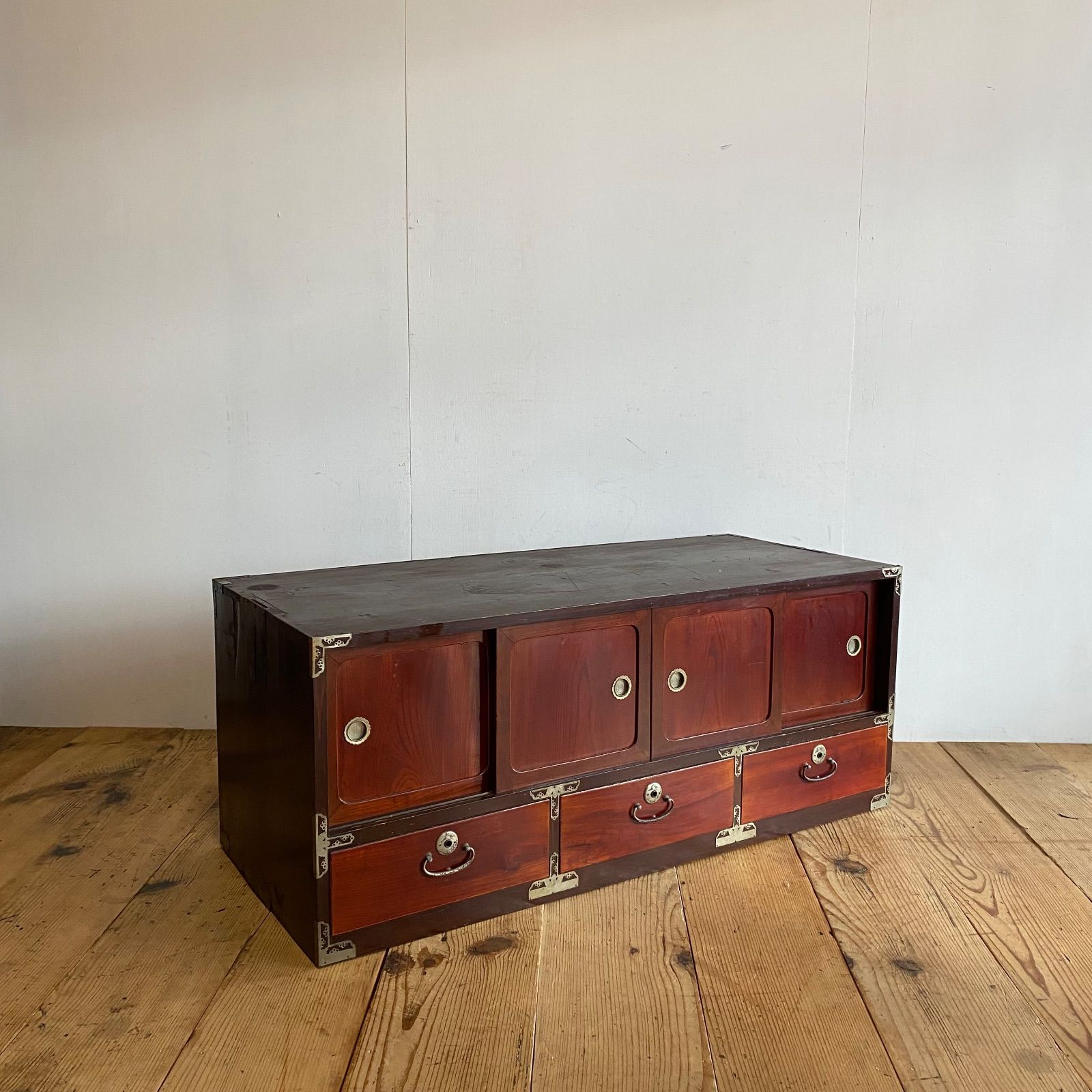 アンティーク ローボード テレビ台 時代箪笥 小箪笥 ローチェスト 古