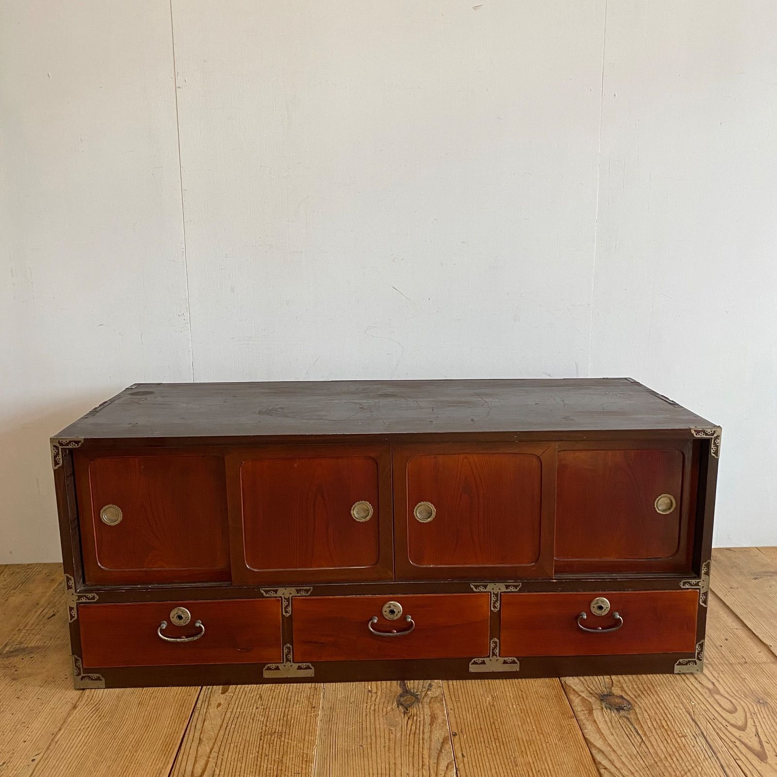 アンティーク ローボード テレビ台 時代箪笥 小箪笥 ローチェスト 古