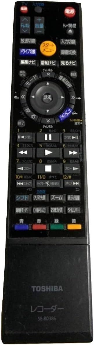 東芝 SE R 0386 ブルーレイレコーダー リモコン