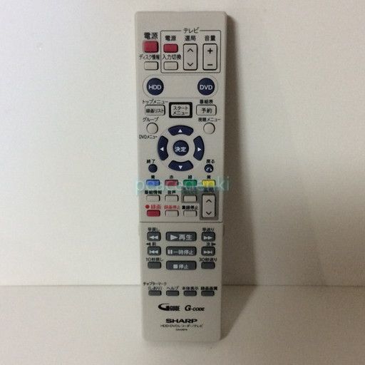 シャープ SHARP DVDレコーダー リモコン
