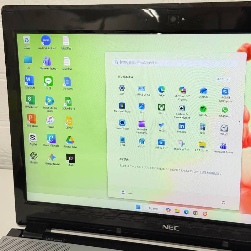 整備済み】NEC/タッチパネル/ノートパソコン/Windows11/corei7/SSD