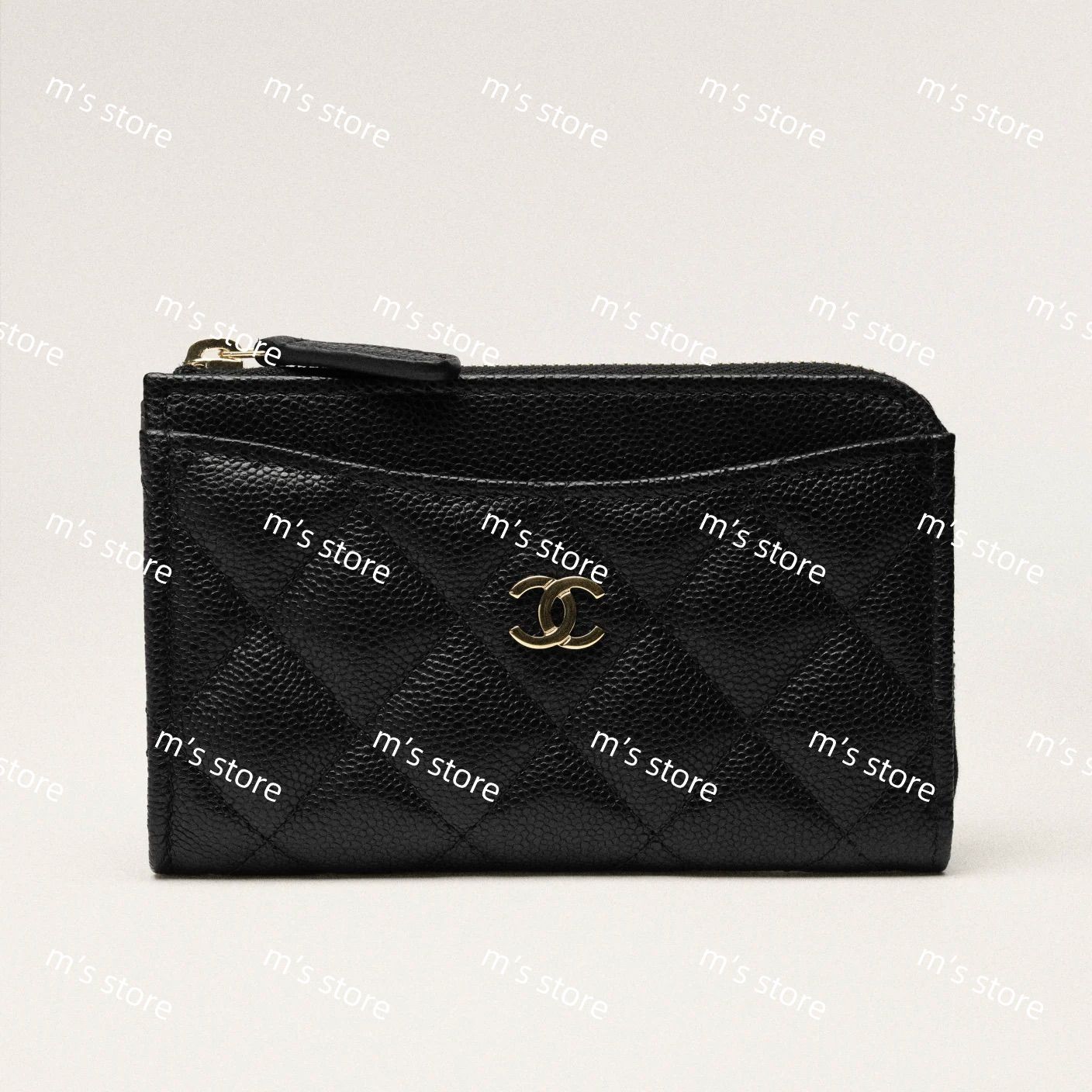 CHANEL シャネル クラシック ジップ カードケース ブラック