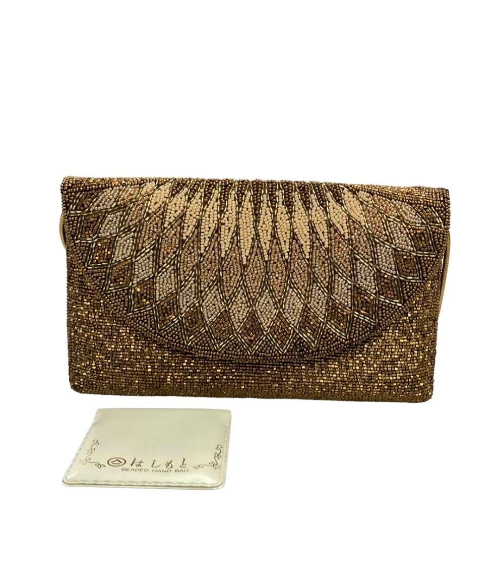 美品 Hashimoto LUMY ルミーはしもと ビーズ バッグ ルミーはしもと ショルダーバッグ ビーズバッグ 斜め掛け レディース