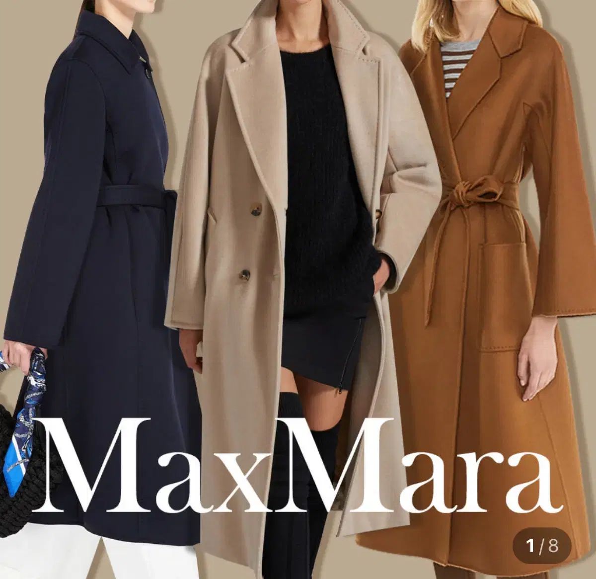 マックスマーラ　マニュエラ　ダークネイビー　38 MAX MARA マックスマーラ マヌエラ ダークネイビー 38 (55/66) タグ