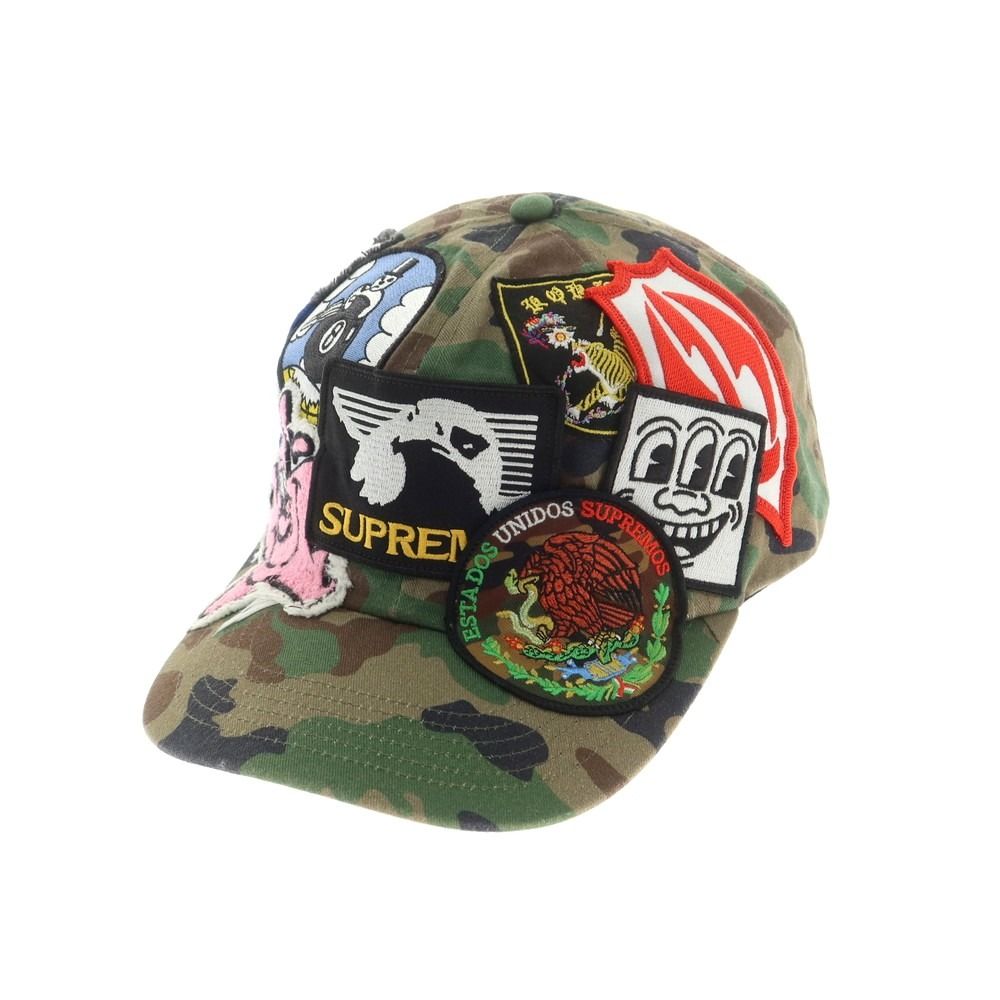 シュプリーム Supreme 春夏 Patches 6-Panel BBキャップ グリーンxカーキ サイズONE SIZE 58 cm メンズ
