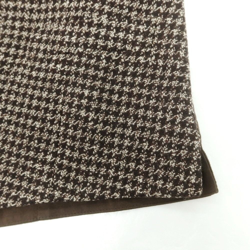 美品 LARDINI ラルディーニ ウール ベスト ブラウン チェック52 美品 LARDINI ラルディーニ ウール ベスト ブラウン チェック52 美品