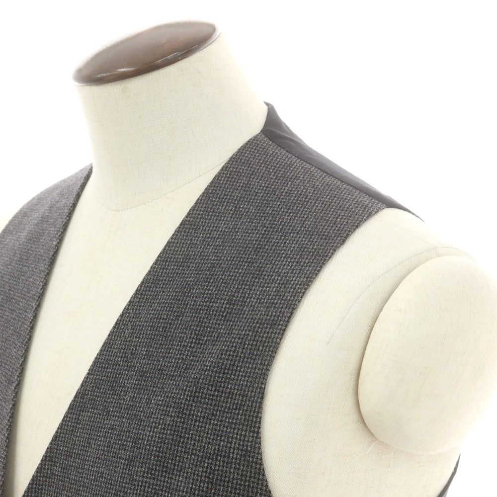 中古】タリアトーレ TAGLIATORE ウール チェック ドレス系ジレ ベスト