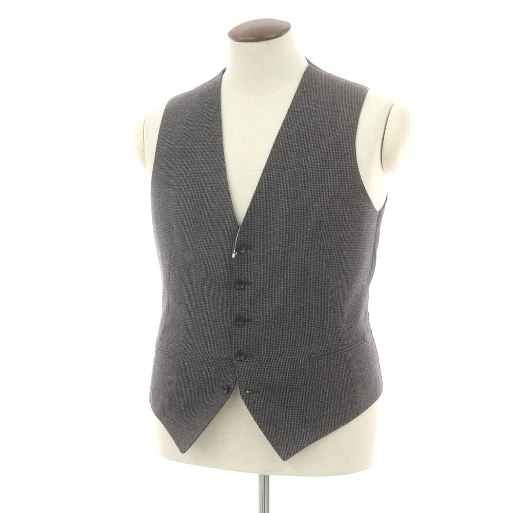 中古】タリアトーレ TAGLIATORE ウール チェック ドレス系ジレ ベスト