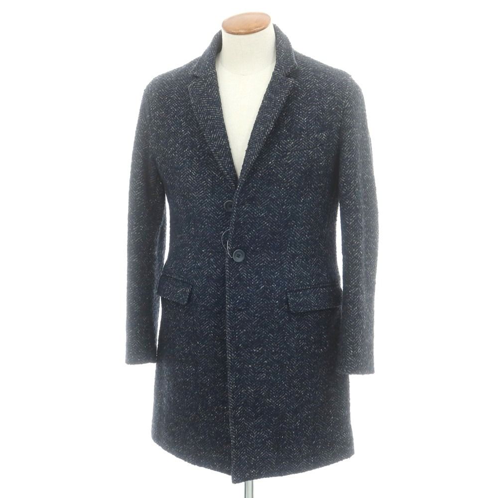 中古】ヘルノ Herno ウール チェスターフィールドコート ネイビー