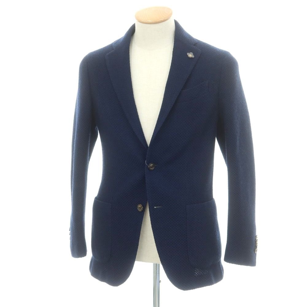 中古】ラルディーニ LARDINI ウール テーラードジャケット ネイビー