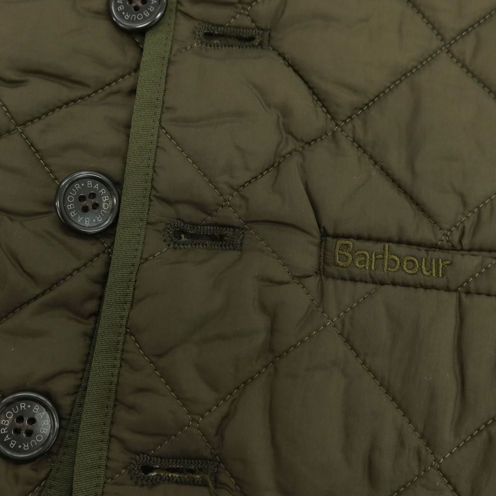 中古】バブアー Barbour ナイロン キルティングベスト オリーブ