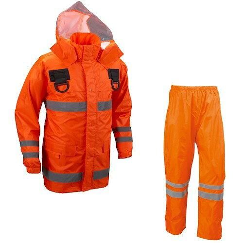 【新品・4営業日で発送】船橋(フナハシ) レインウェア 安全レイン (フルハーネス仕様) FS-6000FH オレンジ BLL (2240349)