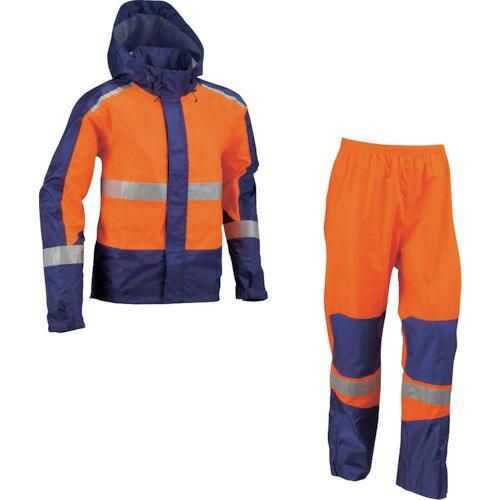 船橋 フナハシ レインウェア ブレイブレイン FS 1110 オレンジ ネイビー S 2240222