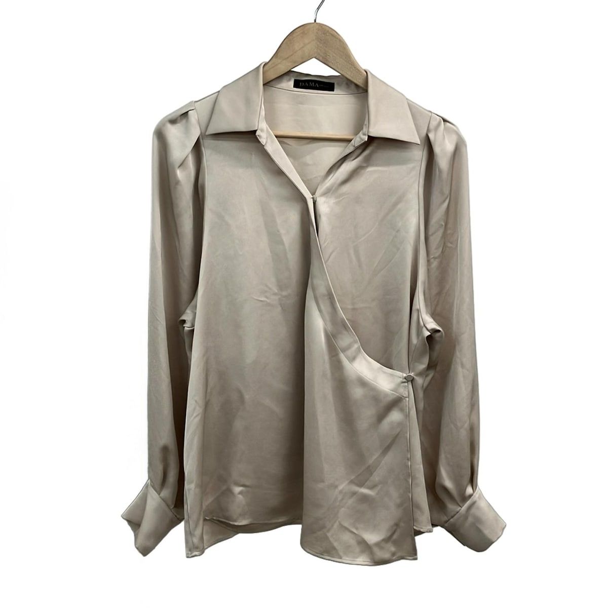 DAMAcollection ダーマ 長袖シャツブラウス サイズ9 R レディース ベージュ