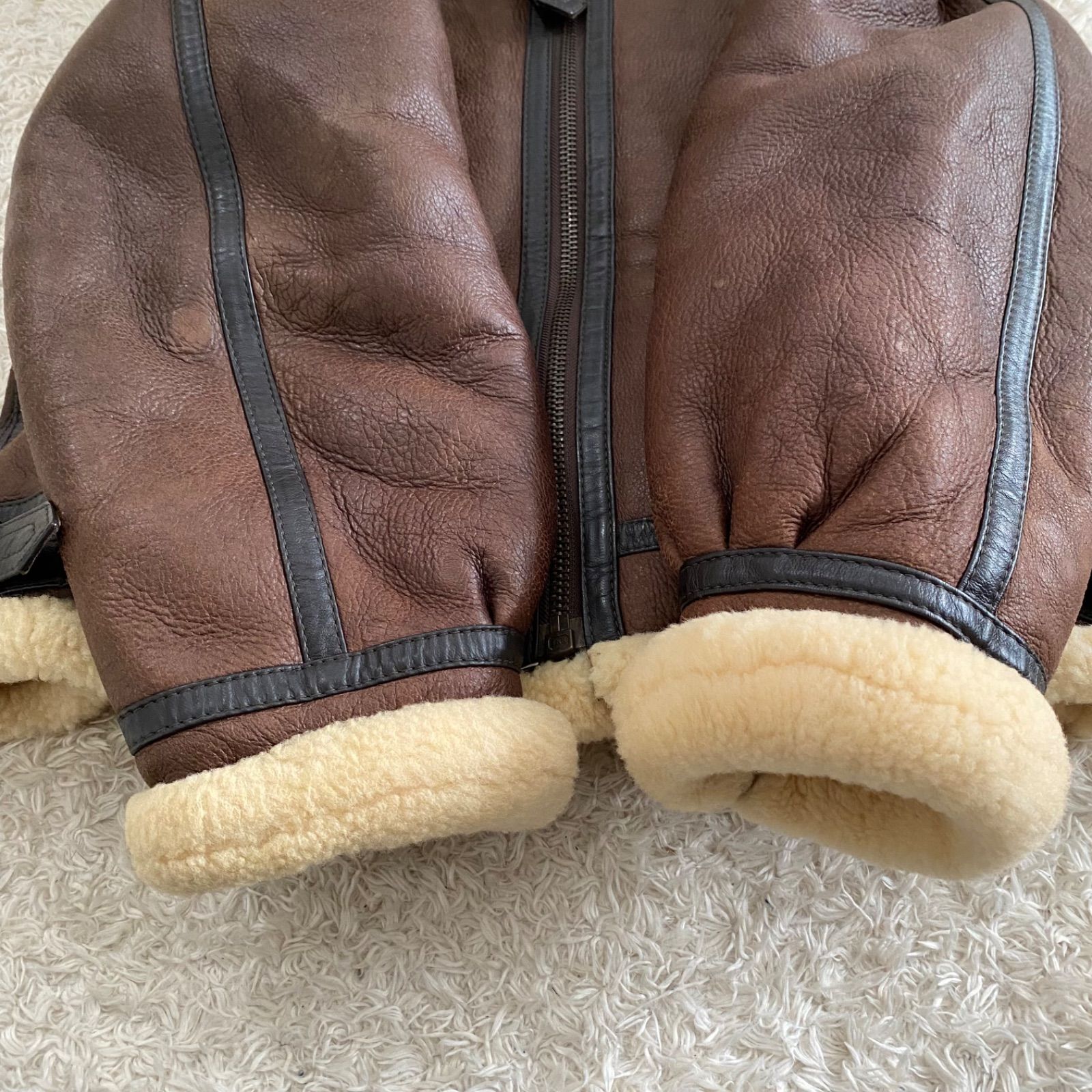 Vintage ヴィンテージ B-3 フライトジャケット ラムレザー ムートン