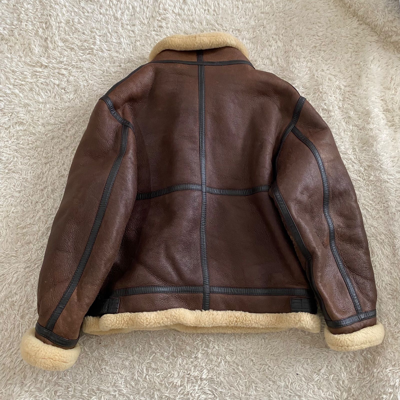 Vintage ヴィンテージ B-3 フライトジャケット ラムレザー ムートン